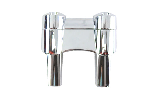 HARLEY 4.1 inch Fat Riser Kit Chrome Fits 0- Custom, application for 1 handlebars"