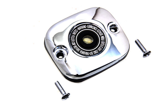 HARLEY Chrome Plated Handlebar Master Cylinder Cover fits 2002-2005 VRSC, 1996-2003 XL, 1996-2005 FXD, 1996-2005 FLST, 1996-2005 FXST, 1996