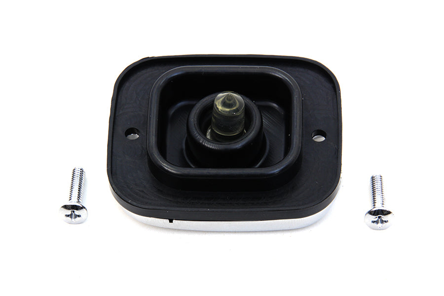 HARLEY Chrome Plated Handlebar Master Cylinder Cover fits 2002-2005 VRSC, 1996-2003 XL, 1996-2005 FXD, 1996-2005 FLST, 1996-2005 FXST, 1996