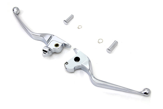 HARLEY Chrome Wide Tamer Hand Lever Set Fits 2014-2016 FLT,
