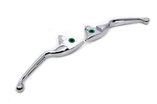 HARLEY M8 Slotted Hand Control Lever Kit Chrome Fits 2017-UP FLT,