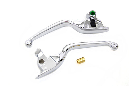 HARLEY Handlebar Control Levers Chrome Fits 2015-2017 FLST, 2015-2017 FXST,