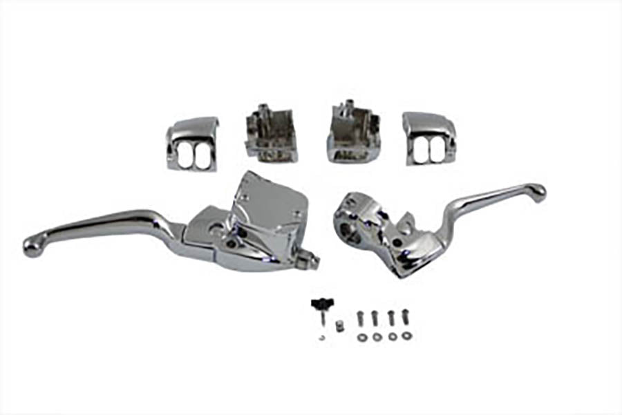 HARLEY Handlebar Control Kit Chrome fits 1996-2006 FXST, 1996-2006 FXD, 1996-2003 XL, 1996-2006 FLST,