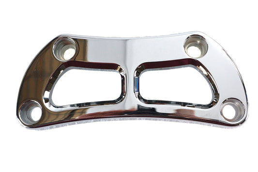 HARLEY Cutout Design Riser Top Clamp Chrome Fits 1974-UP XL, 1980-1984 FX, 1985-UP FX,