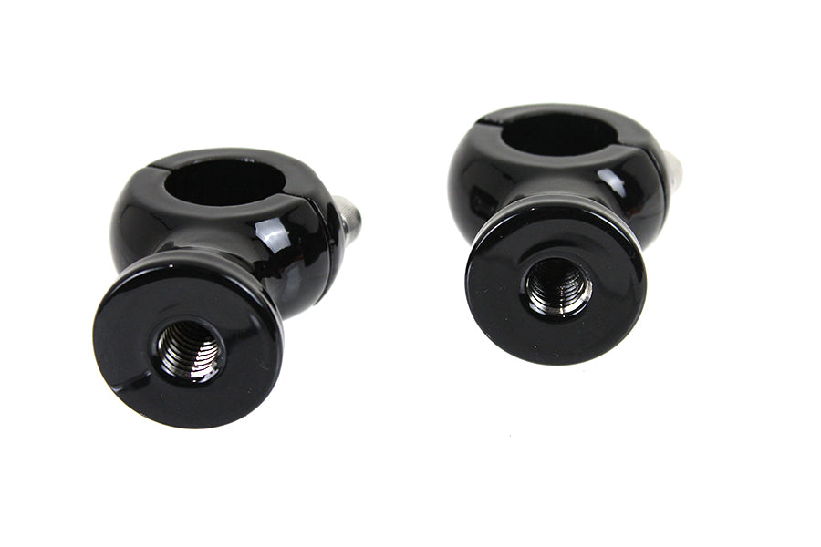 HARLEY 1-3/4 inch Gloss Black Speed Freak Handlebar Riser Set fits 0- Custom, application for 1 handlebars"