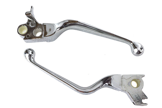 HARLEY Chrome Hydraulic Hand Lever Set Fits 0- Replacement, for #22-0378 Contour Handlebar Control