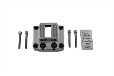 HARLEY Handlebar Switch Housing Polished fits 1973-1981 FL, 1973-1981 FX, 1973-1981 XL,