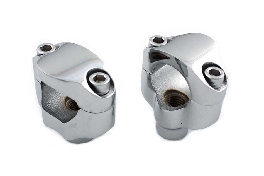 HARLEY 1-1/4 inch Riser Kit Chrome fits 2007-UP FXST, 1-1/4 handlebars"
