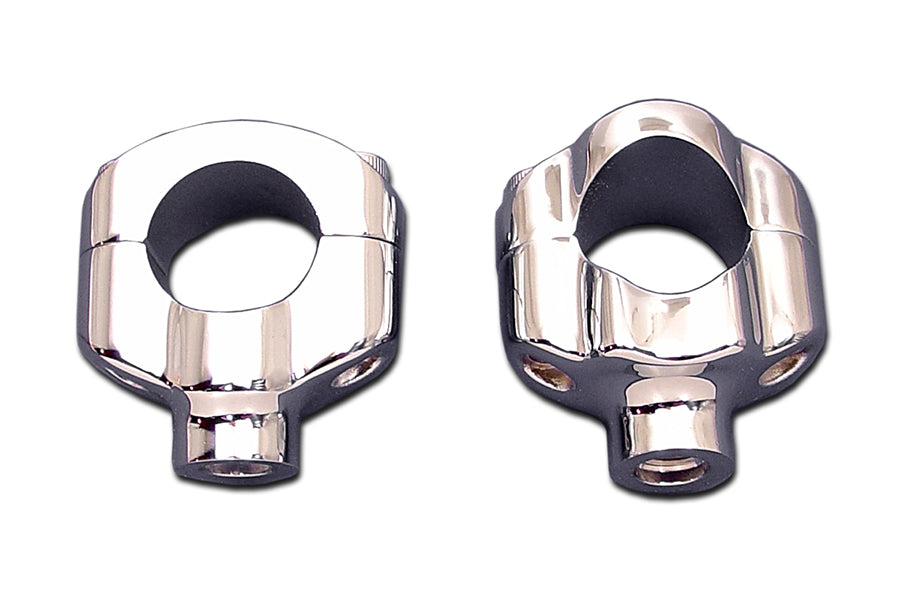 HARLEY 1-1/4 inch Riser Kit Chrome fits 2007-UP FXST, 1-1/4 handlebars"