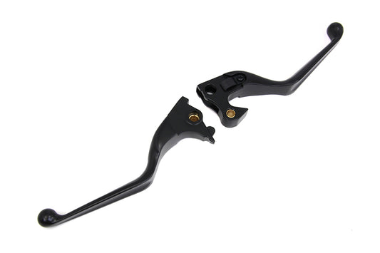 HARLEY Black Hand Lever Set Fits 2014-UP XL,