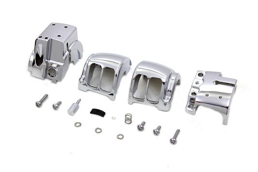 HARLEY Handlebar Control Switch Housing Kit Chrome fits 2016-UP FLST, equipped with cruise control 2016-UP FXST, equipped with cruise control