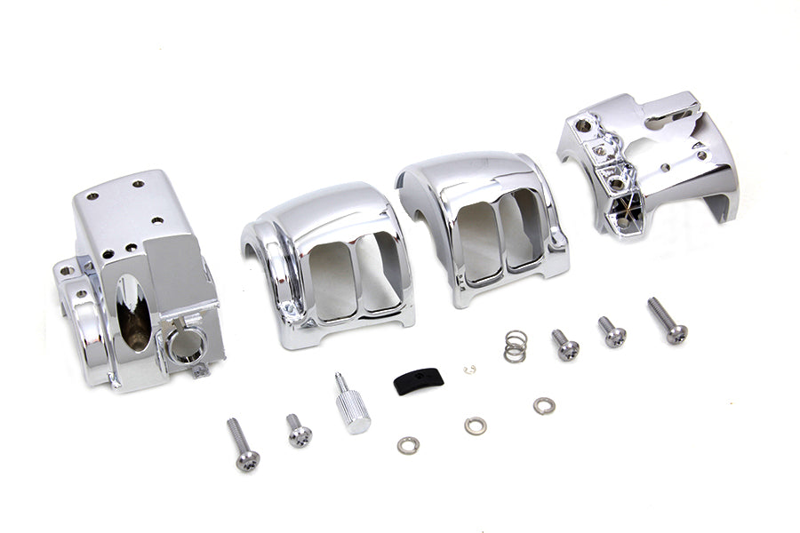 HARLEY Handlebar Control Switch Housing Kit Chrome fits 2016-UP FLST, equipped with cruise control 2016-UP FXST, equipped with cruise control