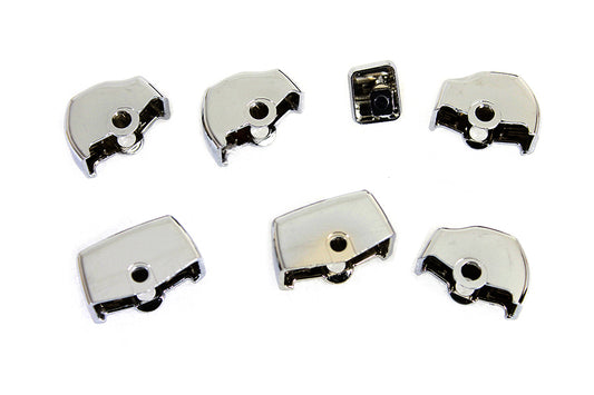 HARLEY Handlebar Switch Cap Set Chrome Fits 2014-UP XL, 2012-2017 FXD, 2011-UP FLST, 2011-UP F