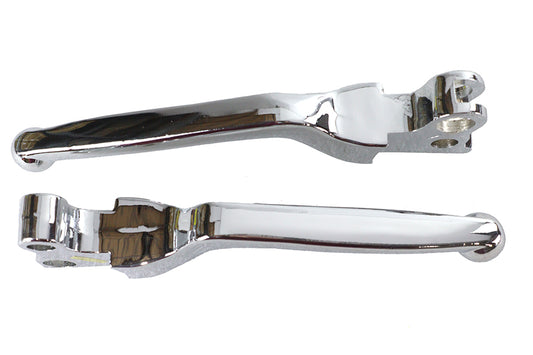 HARLEY Chrome Softee Style Hand Lever Set Fits 1982-1984 FL, 1982-1984 FX, 1979-1995 FLT, 1979