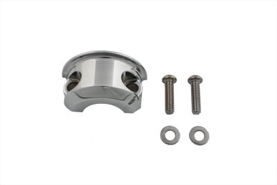 HARLEY Handlebar Master Cylinder Clamp Chrome fits 1982-1984 FL, 1982-1984 FX, 1984-1995 FXST, 1986-1995 FLST, 1991-1995 FXD, 1982-1994 FXR