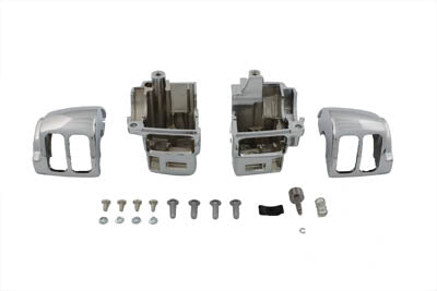 HARLEY Handlebar Switch Housing Kit Chrome fits 1996-2013 FLHTCU, with cruise control 1996-2013 FLHTCUTG, with cruise control 1996-2013 FLHTK, with c