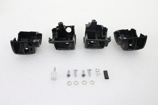 HARLEY Handlebar Switch Housing Kit Black Fits 1996-2011 FXD, 1996-2010 FXST, 1996-2010 FLST,
