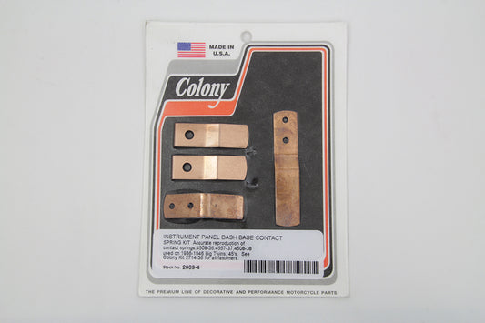 HARLEY Instrument Panel Dash Base Contact Spring Kit fits 1937-1946 WL, 1937-1963 G, 1937-1946 UL, 1936-1946 EL,
