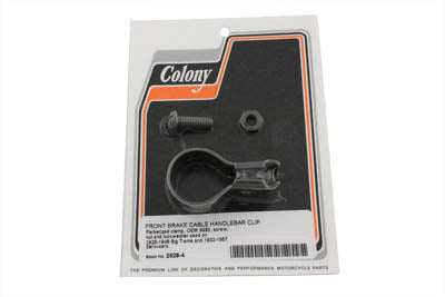 HARLEY Front Brake Cable Handlebar Clip Parkerized fits 1928-1929 J, 1932-1957 G, 1930-1936 VL, 1928-1952 WL, 1936-1940 EL, 1941-1948 FL,