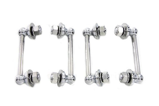 HARLEY Chrom-Satteltaschenhalter-Set passend für EL Modelle 1936-1952, FL Modelle 1941-1957,