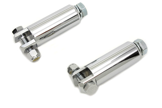 HARLEY Footpeg Mount Bars Chrome Fits 0- Custom, application to accept male end pegs