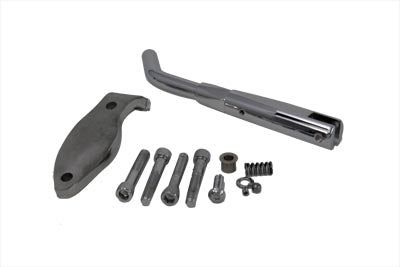 HARLEY Einstellbarer Seitenständer Chrom mit versteckter Feder Passend für 1982-1994 FXR,