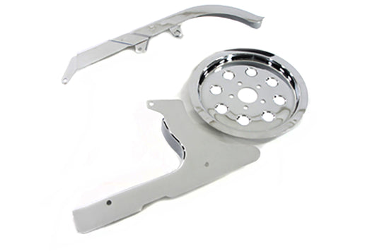 HARLEY Chrom-Riemenschutz-Kit passend für FXST ab Baujahr 1990-1999, FLST ab Baujahr 1990-1999,