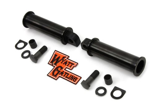 HARLEY Parkerized Combat Shooter Style Fußrasten-Set passend für 0- Alle Modelle mit weiblichem Montageblock