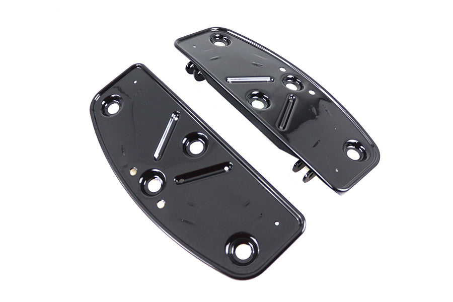 HARLEY OE Driver Footboard Set Black 'D' Shape fits 2012-2016 FLD, 1986-2017 FLST, 1986-UP FLT, 1986-UP FLHT, 1986-UP FLHR, 1986-UP FLHX,