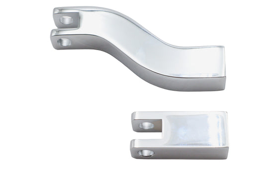 HARLEY Soziusfußrastenhalter-Set Chrom passend für 2002-2005 FXD, 2002-2005 FXDWG,