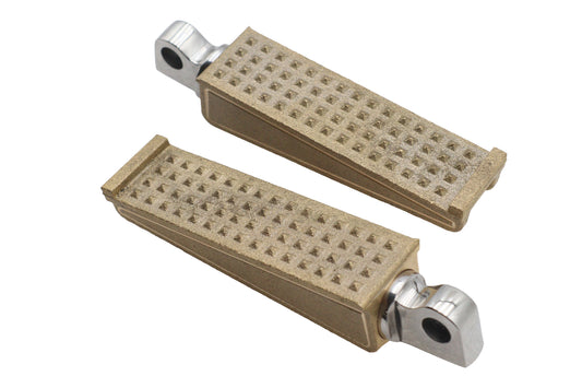 HARLEY Anderson Footpeg Set Brass Fits All 0- , models with female mounting block