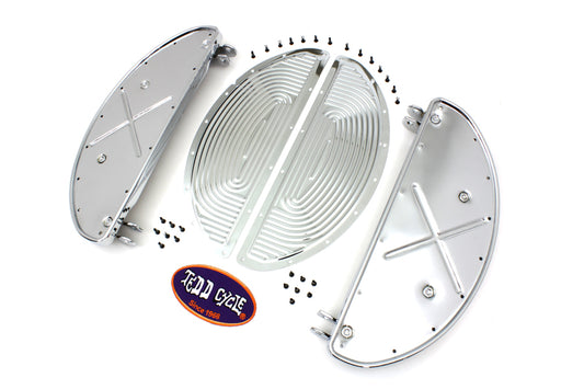 HARLEY Trittbretter Half Moon verchromt passend für 1940-1965 FL, 1940-1965 G,