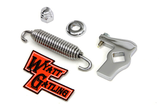 HARLEY Wyatt Gatling verstellbarer Seitenständer-Arretierungs-Kit passend für 1986-2006 FXST, 1986-2006 FLST,