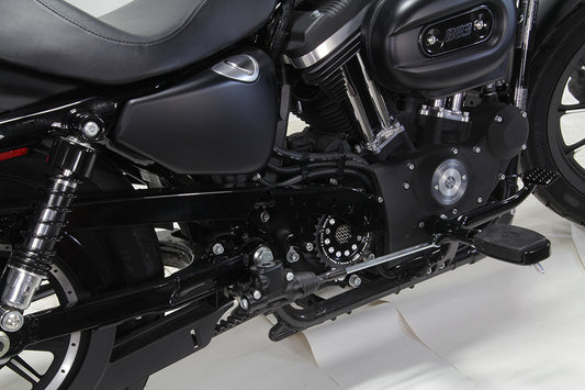 HARLEY Outlaw Black Front-Riemenscheibenabdeckung-Kit passend für 2004-UP XL,