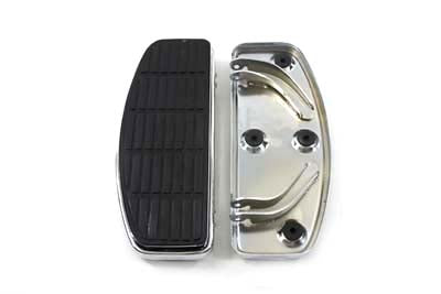 HARLEY Driver Chrome 'D' Shape Footboard Set fits 1980-UP FLT, 1986-UP FLST, 1980-UP FLT,