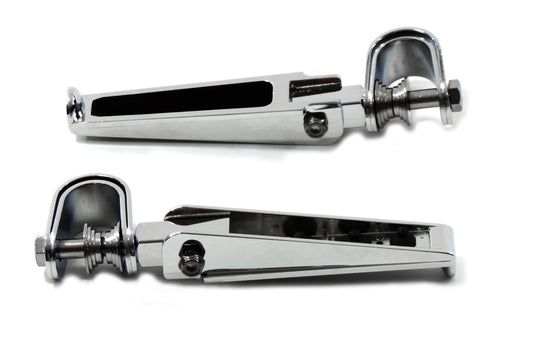 HARLEY Chrome Chopper Style Fußrasten Set Passend für 0- Alle, Modelle mit 1 oder 1-1/4" Sturzbügel