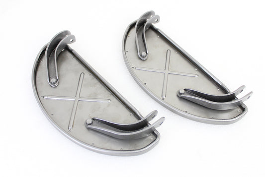 HARLEY Halbmond-Trittbrett-Set Roh Passend für 1940-1984 FL, 1940-1946 U, 1940-1982 W, 1941-1972 G,