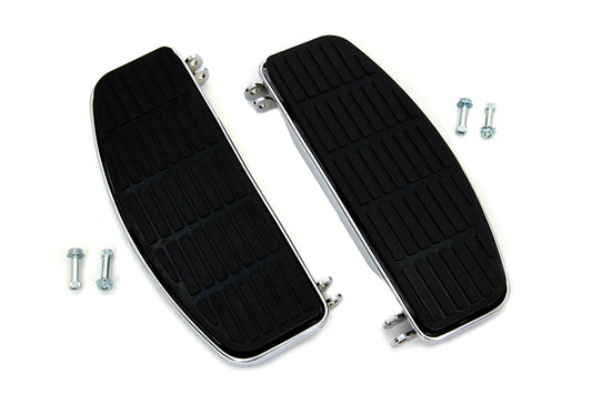 HARLEY FXRP Driver-Trittbrett-Set Chrom „D“-Form, passend für 1985–1994 FXRP,