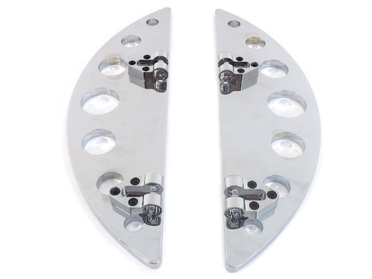 HARLEY Fahrer Chrom Halbmond Trittbrett-Set passend für 1980-UP FLT, 1980-UP FLT, 1986-UP FLST,