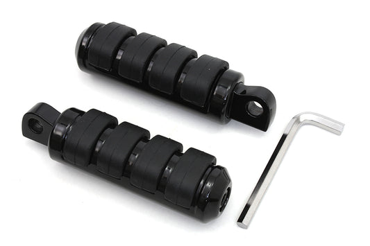 HARLEY Small Cats Paw Fußrasten-Set schwarz Passend für 0- Alle Modelle mit weiblichem Montageblock