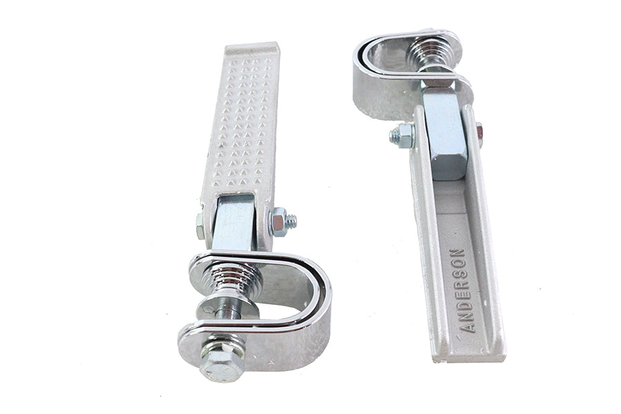 HARLEY Anderson Clamp on Footpeg Set fits 0- All, models with 1 frame bar"