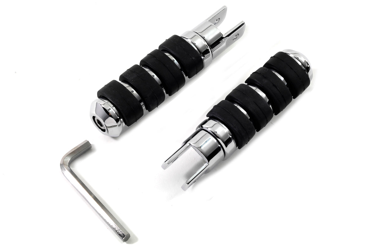 HARLEY Highway Bar Cats Paw Footpeg Set fits 0- Custom, application for use on 5/8 square mounts"