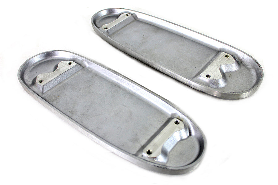 HARLEY Ribbed Polished Footboard Set fits 1927-1952 Chief,