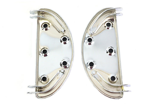 HARLEY Driver 'D' Shape Footboard Set fits 1941-1985 FL, 1941-1985 FL,