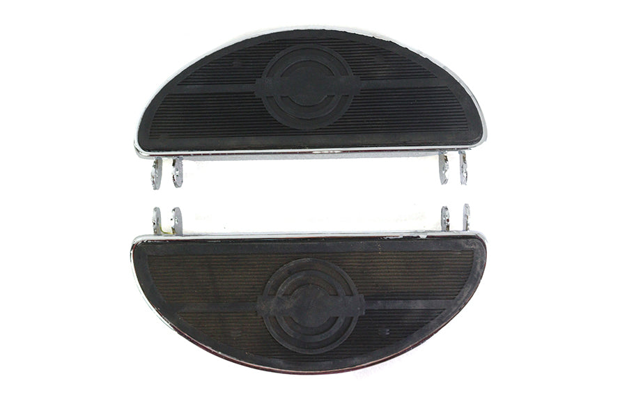 HARLEY Driver 'D' Shape Footboard Set fits 1941-1985 FL, 1941-1985 FL,
