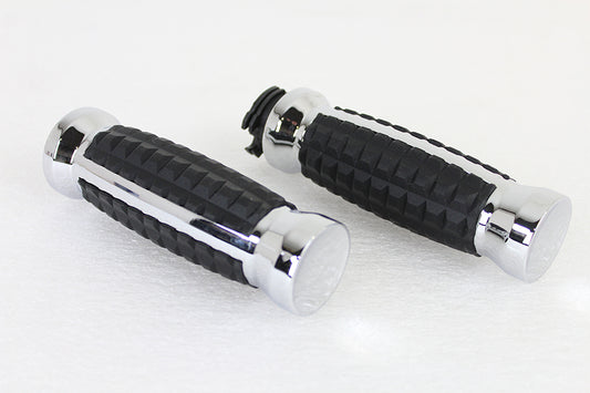 HARLEY Gasgriff-Set Krokodil-Stil Chrome Passend für 2008-UP FLT, 2016-2024 FXST, 2016-2