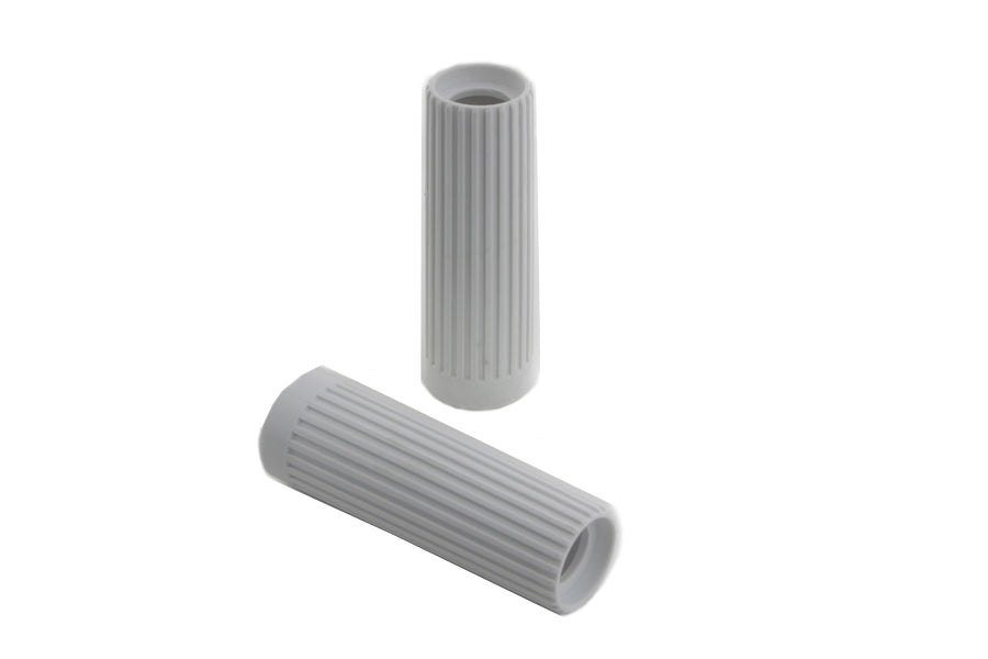 HARLEY Replica Rib Style Grip Set White fits 1974-UP FX, 1974-UP XL, 1974-UP FL,