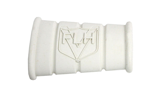 HARLEY Weißes Gummi Kickstarterpedal mit FLH-Logo, passend für 1929-1952 WL, 1936-1940 EL, 1937-1948
