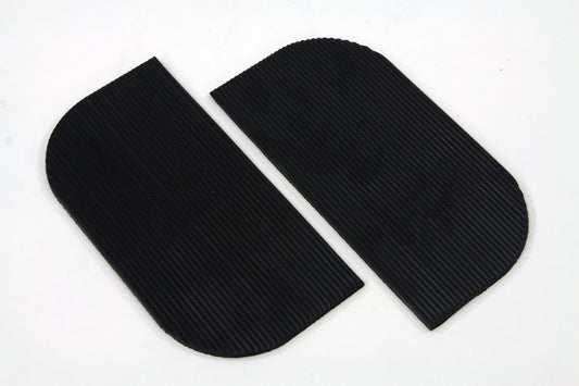 HARLEY Mini Footboard Mat Set Black Rubber Fits 0- Custom, application for mini footboard.