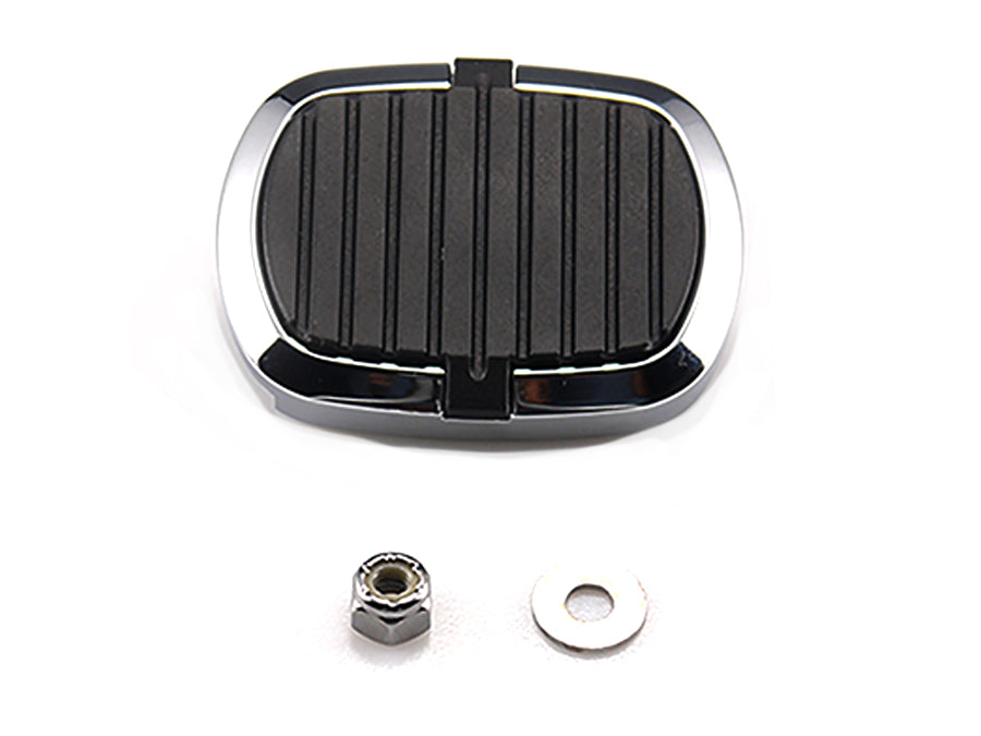 HARLEY Small Brake Pedal Pad Chrome fits 1993-2017 FXD, 1984-UP FXST,